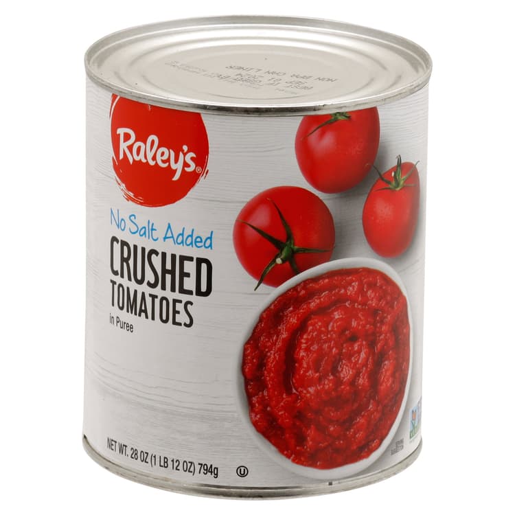 Raley'S Crushed Tomatoes In Puree, No Salt Added