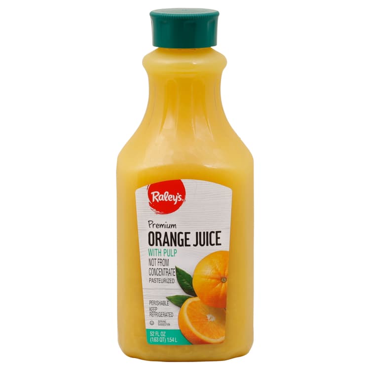 Raley'S Orange Juice, With Pulp, Premium