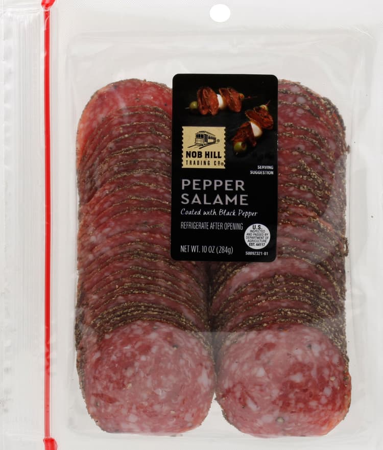 Nob Hill Trading Co Salame, Pepper