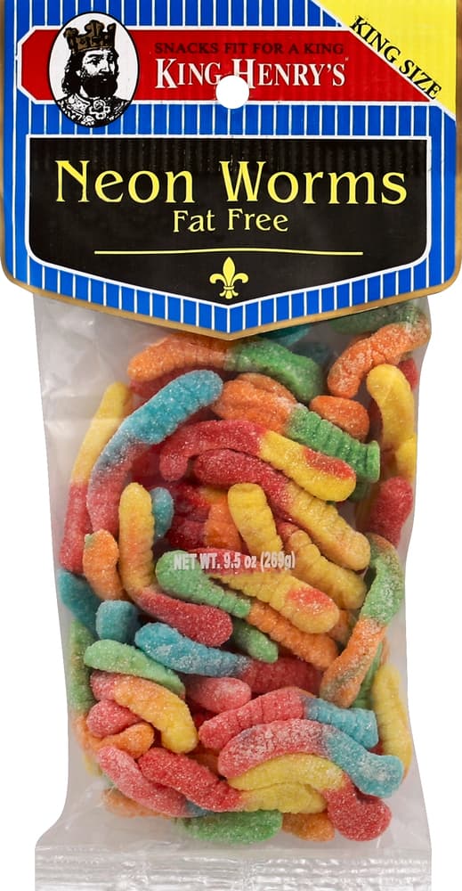 King Henrys Neon Worms, Fat Free, King Size