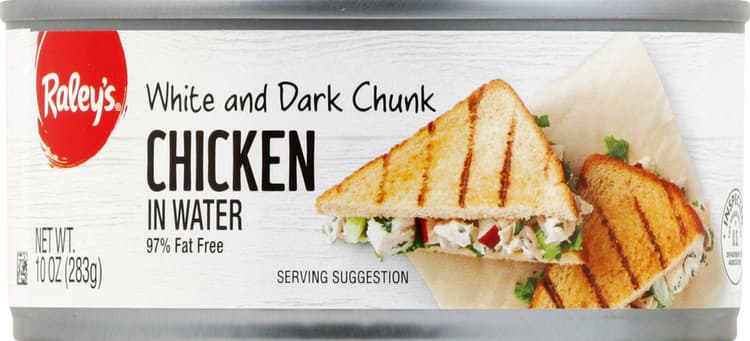 Raley'S White And Dark Chunk Chicken In Water