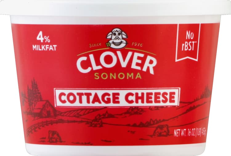 Clover Cottage Cheese, 4% Milkfat