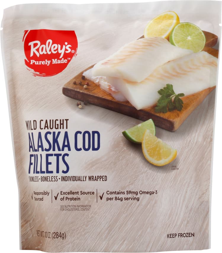 Raley'S Purely Made Wild Caught Alaska Cod Fillets