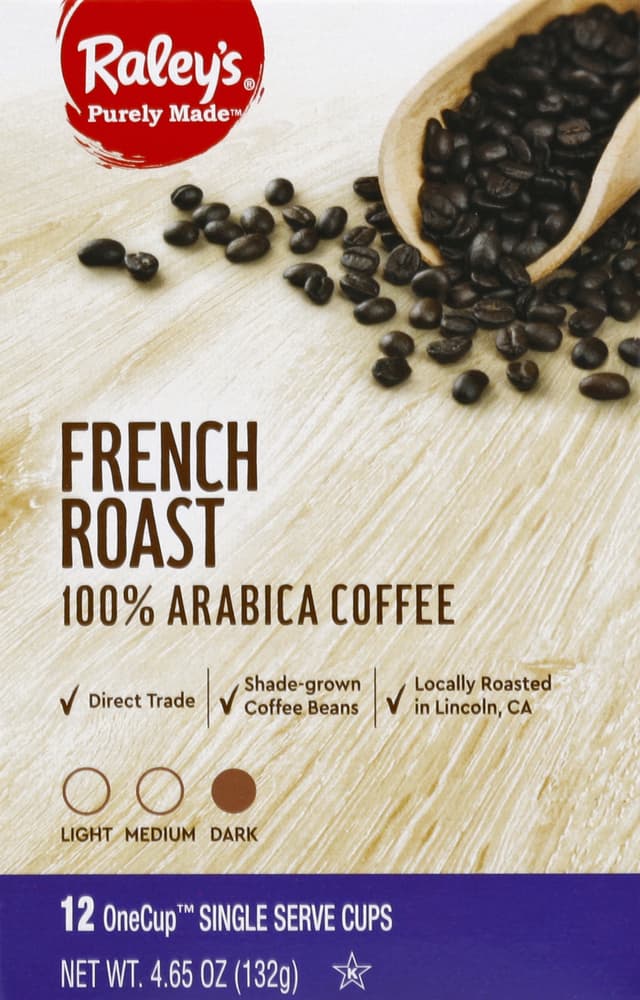 Raley'S Purely Made 100% Arabica French Dark Roast Onecup Coffee