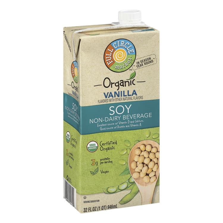 Full Circle Market Non Dairy Beverage, Soy, Vanilla