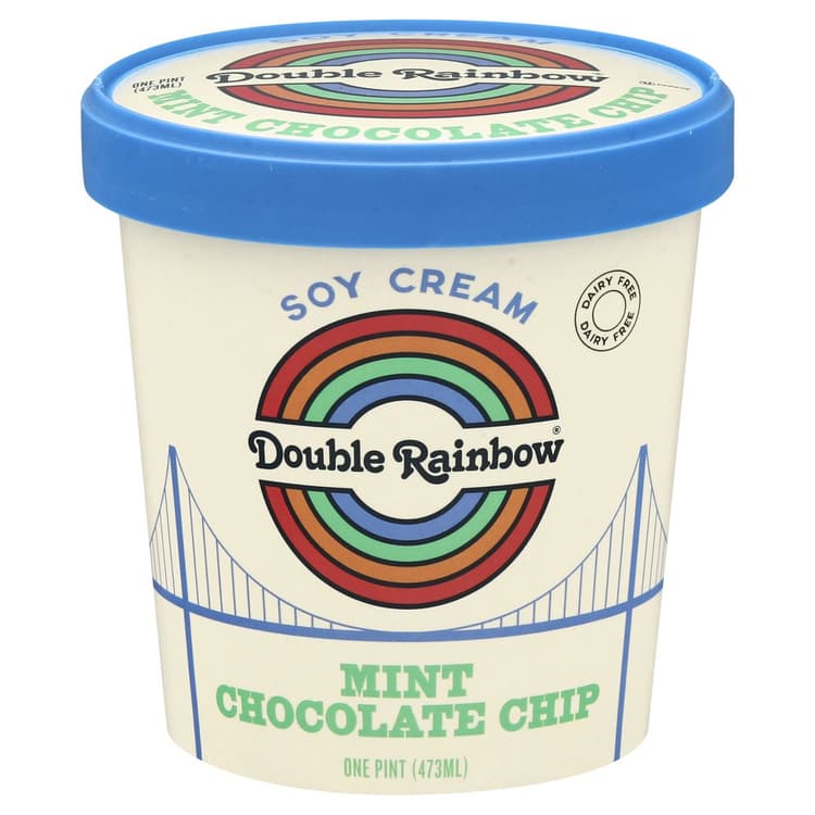 Double Rainbow Soy Cream, Mint Chocolate Chip