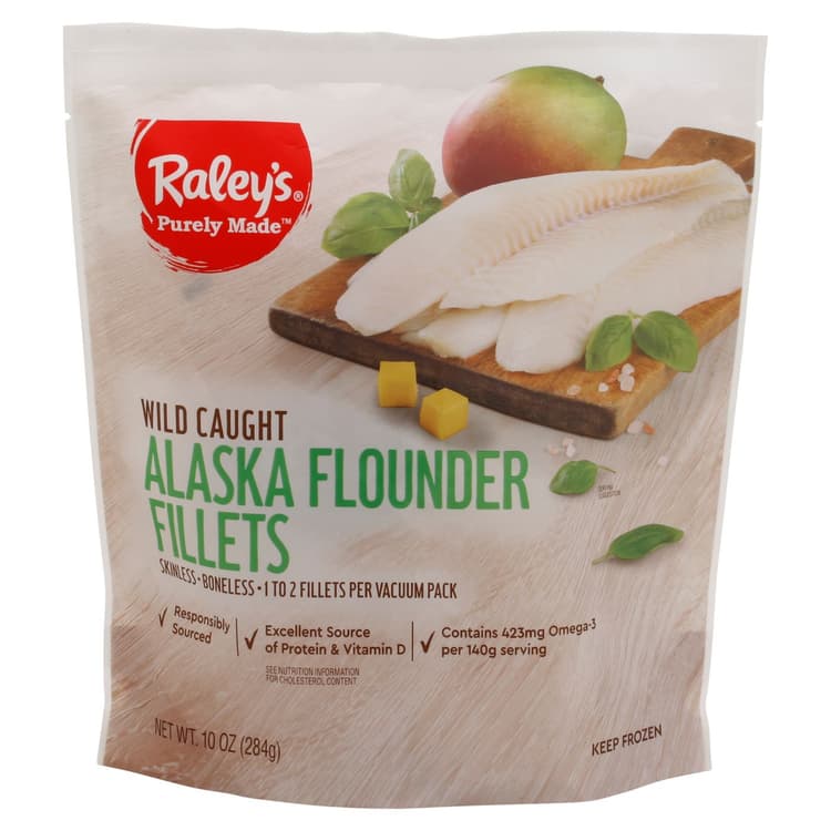 Raley'S Purely Made Wild Caught Alaska Flounder Fillets