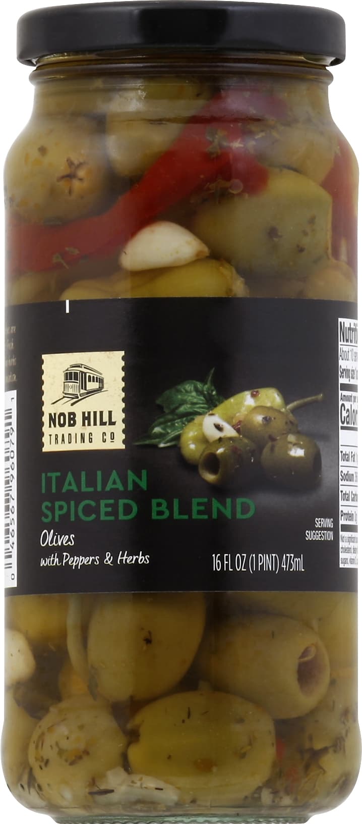 Nob Hill Trading Co Italian Spice Blend Olives With Peppers & Herbs