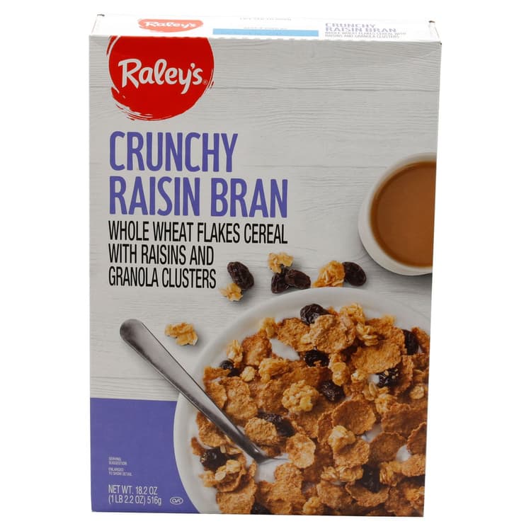 Raley'S Cereal, Raisin Bran, Crunchy