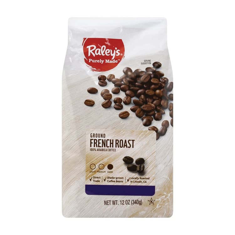 Raley'S Purely Made 100% Arabica French Dark Roast Ground Coffee