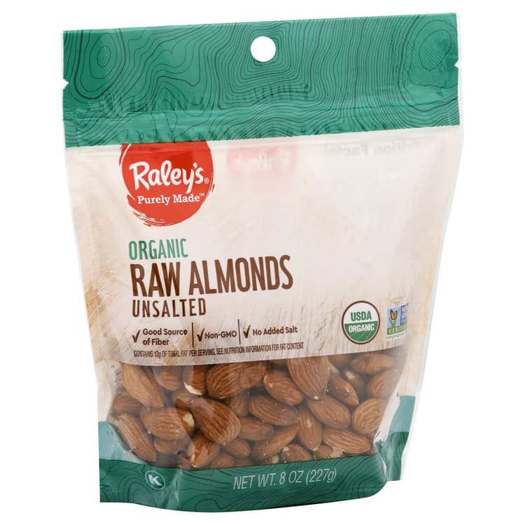 Raley'S Purely Made Organic Unsalted Raw Almonds