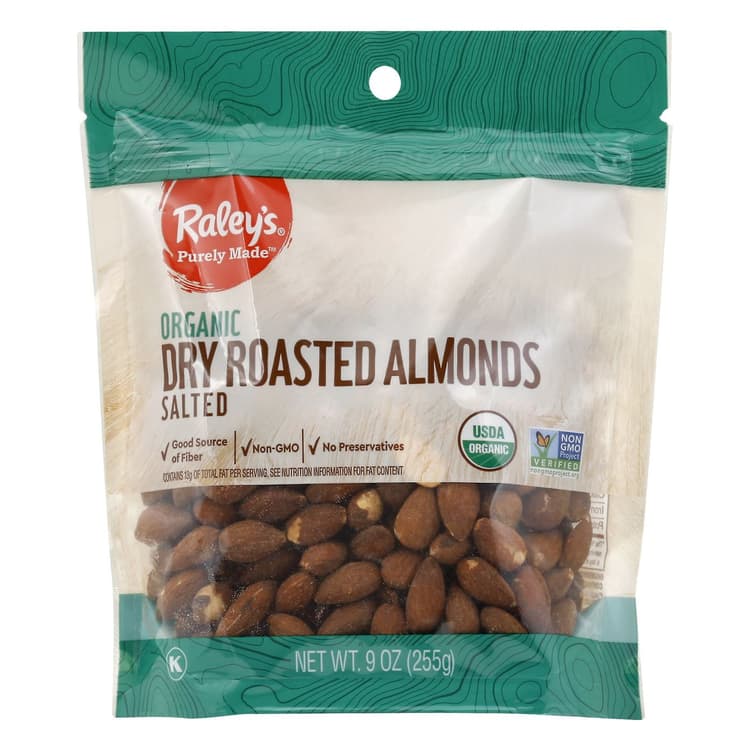 Raley'S Purely Made Organic Salted & Dry Roasted Almonds