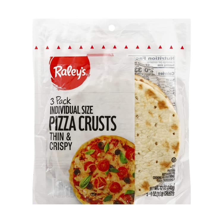 Raley'S Thin & Crispy Pizza Crusts, Individual Size