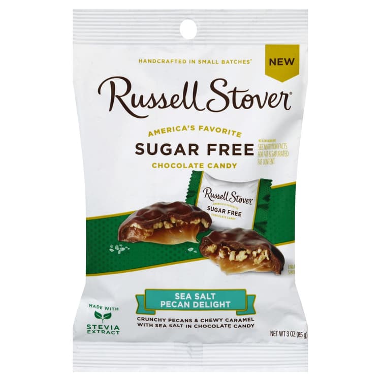 Russell Stover Sugar Free Pecan Delight, Sea Salt