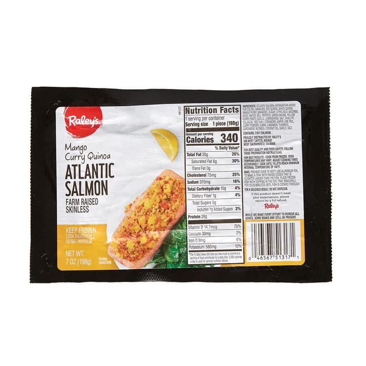 Raley'S Mango Curry Quinoa Atlantic Salmon