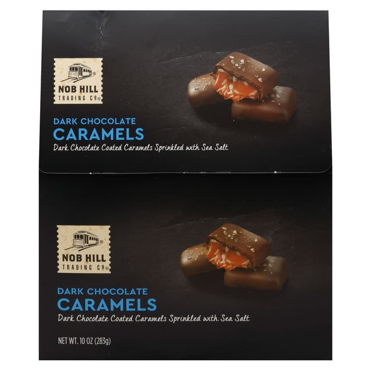 Nob Hill Trading Co. Dark Chocolate Caramels With Sea Salt