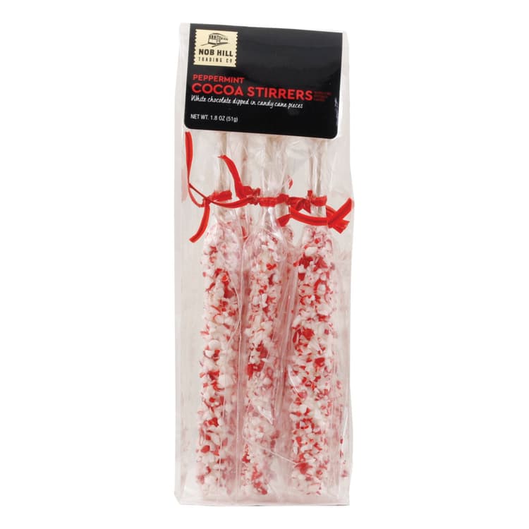 Nob Hill Trading Co. Peppermint Dipped Cocoa Stirrer