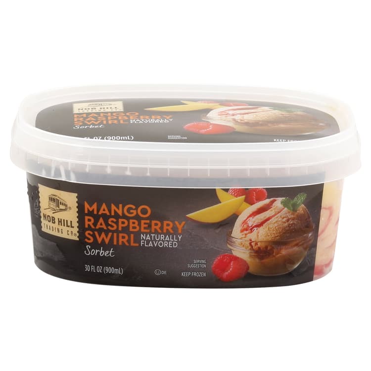 Nob Hill Trading Co. Sorbet, Mango Raspberry Swirl