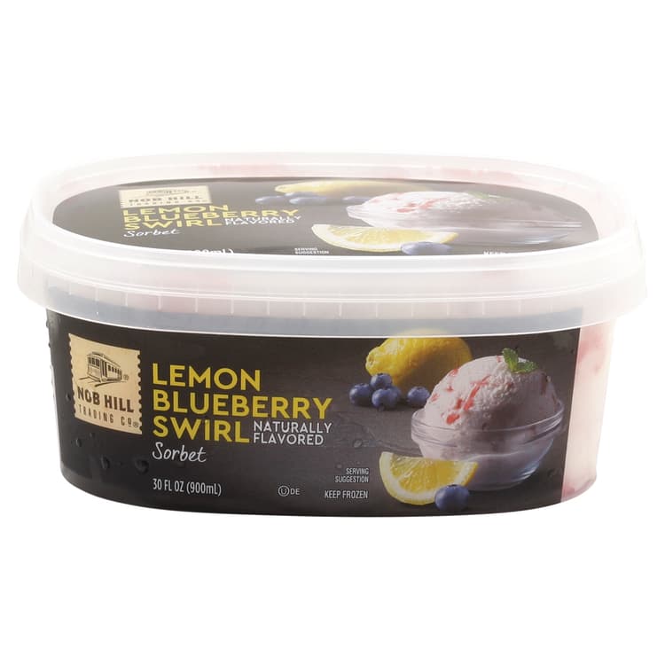 Nob Hill Trading Co. Sorbet, Lemon Blueberry Swirl