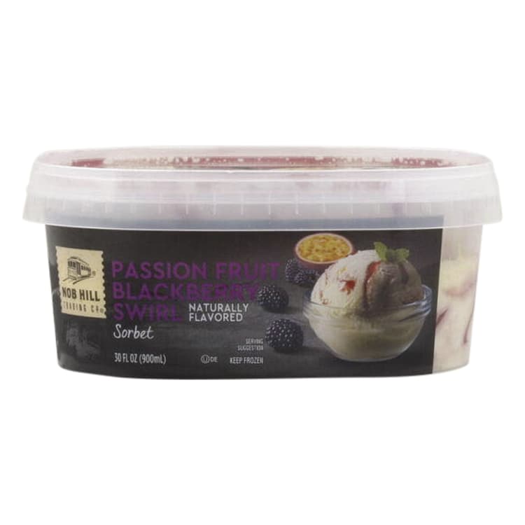 Nob Hill Trading Co. Sorbet, Passion Fruit Blackberry Swirl