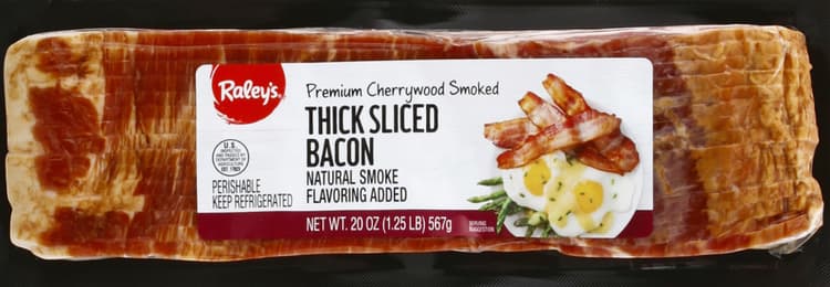 Raley'S Premium Cherry Wood Smoked Thick Sliced Bacon