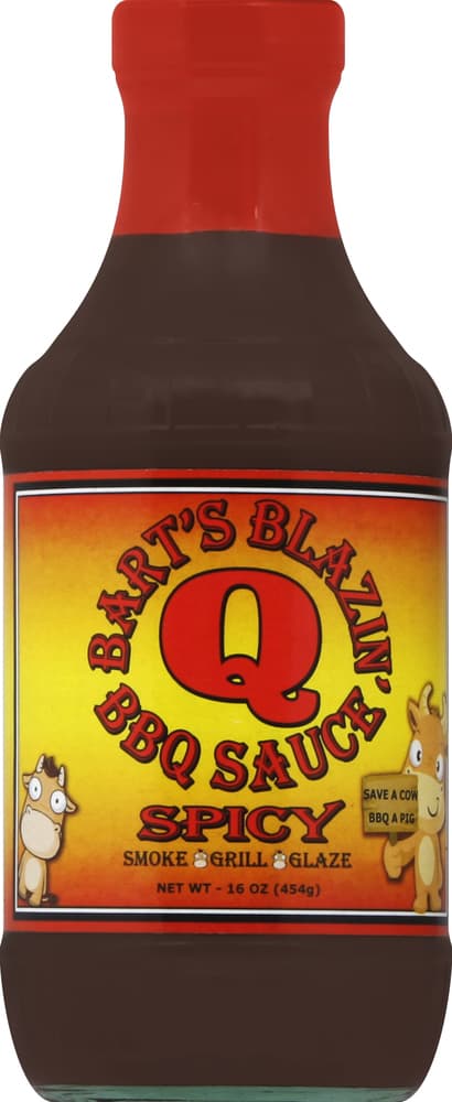 Barts Blazin Q Bbq Sauce, Spicy