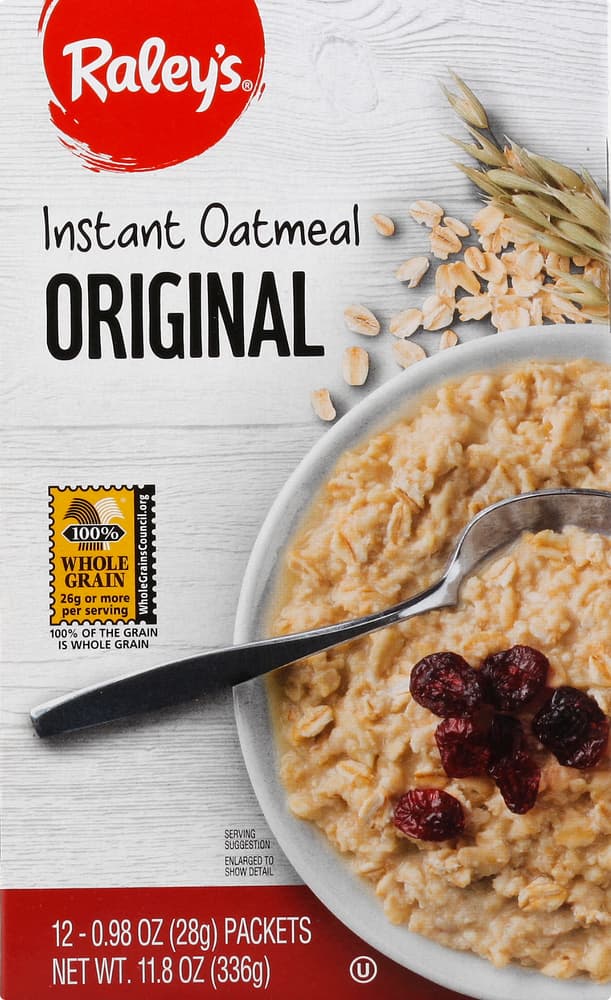 Raley'S Instant Oatmeal Original