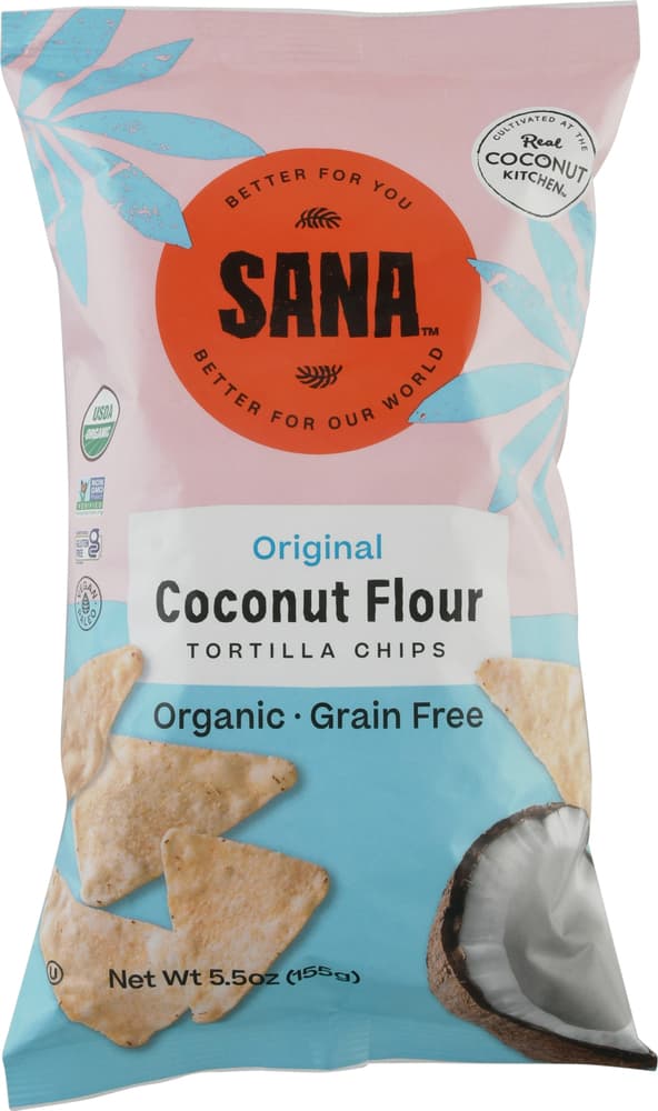 Sana Tortilla Chips, Coconut Flour, Original