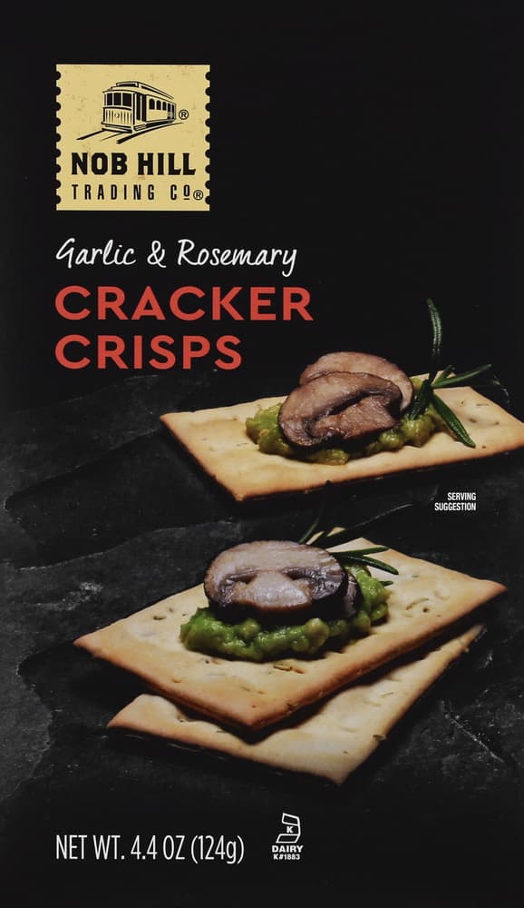 Nob Hill Trading Co Garlic & Rosemary Cracker Crisps