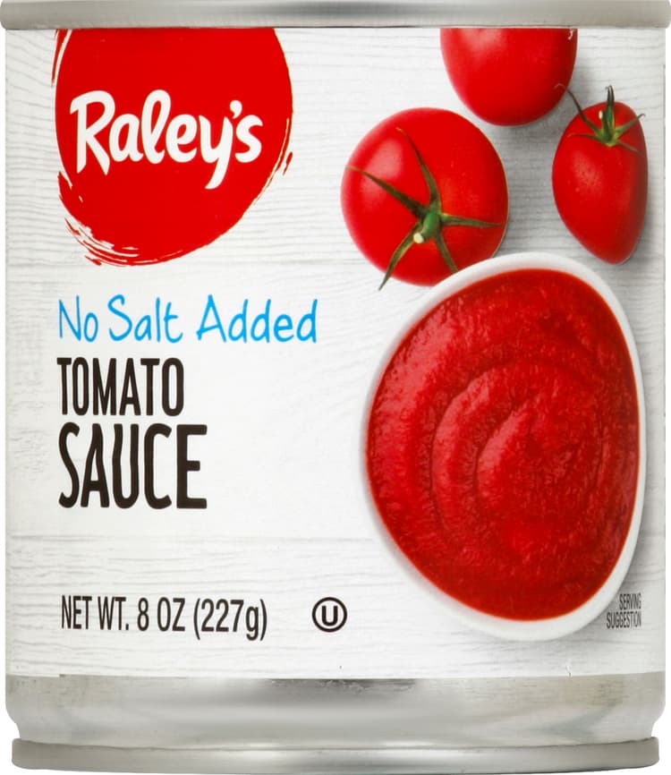 Raley'S No Salt Added Tomato Sauce