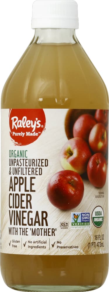 Raley'S Purely Made Organic Unpasteurized & Unfiltered Apple Cider Vinegar