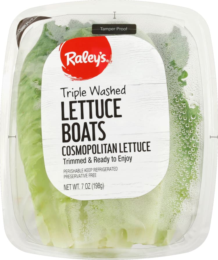 Raley'S Lettuce Boats, Triple Washed