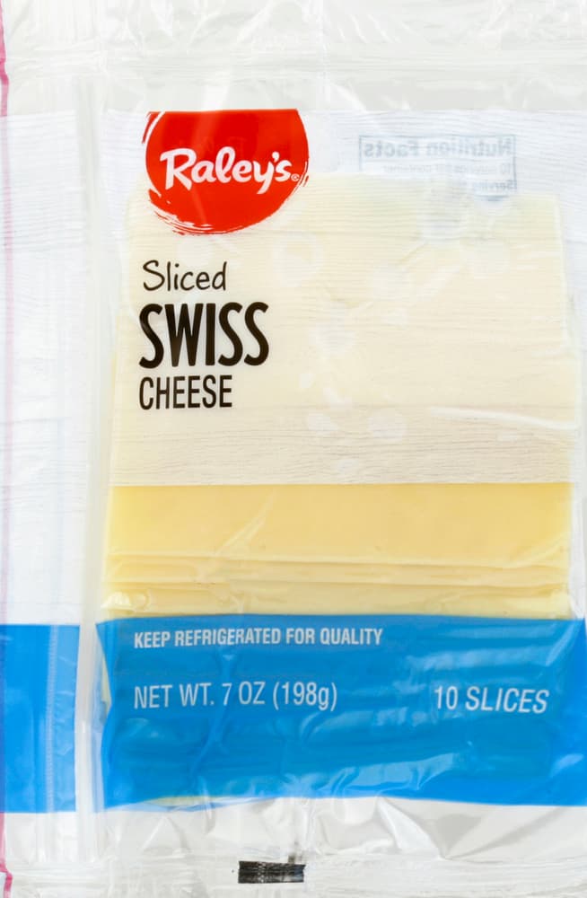 Raley'S Swiss Cheese, Sliced