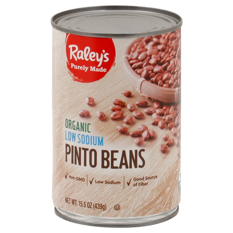 Raley'S Purely Made Organic Low Sodium Pinto Beans