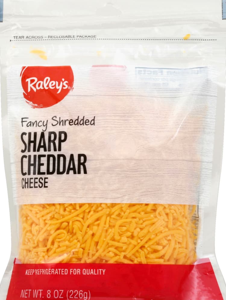 Raley'S Fancy Shredded Sharp Cheddar Cheese