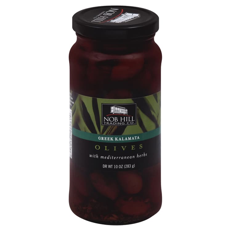Nob Hill Trading Co. Greek Kalamata Olives With Mediterranean Herbs