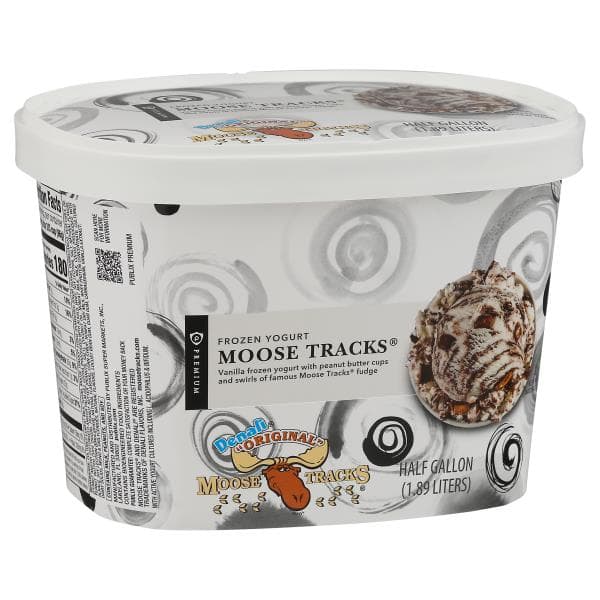 Publix Premium Moose Tracks  Yogurt, Vanilla