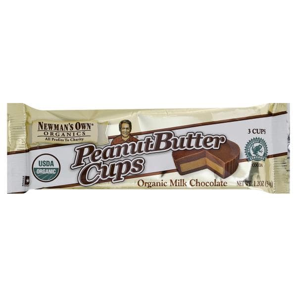 Newman'S Own Organics Peanut Butter Cups, Milk Chocolate