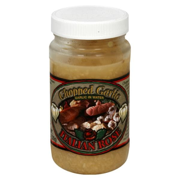 Italian Rose Chopped Garlic, Garlic In Water