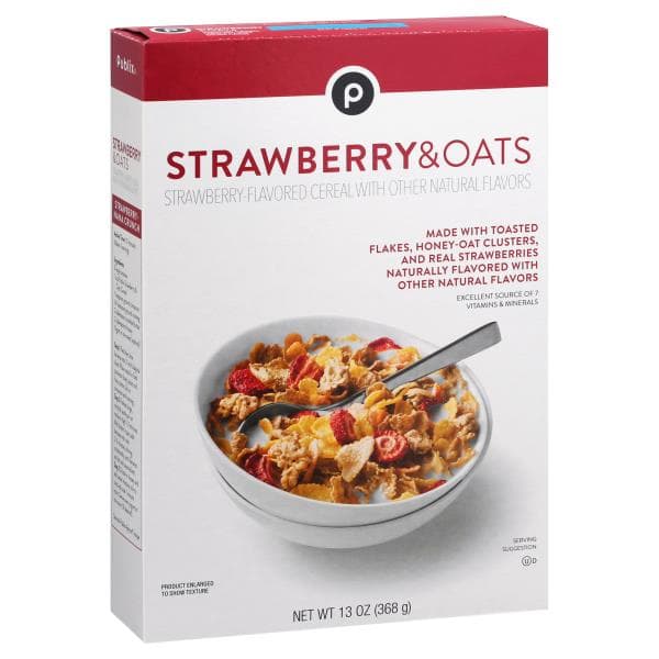 Publix Cereal, Strawberry & Oats