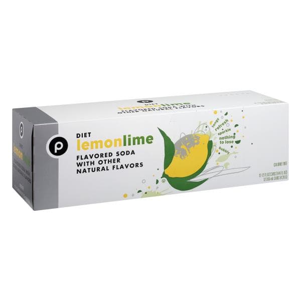 Publix Soda, Diet, Lemon Lime
