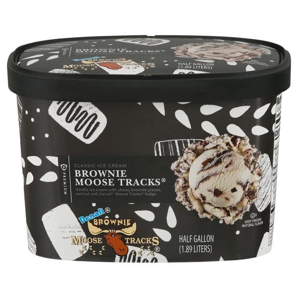 Publix Premium Ice Cream, Classic, Brownie Moose Tracks