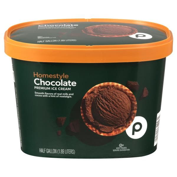 Publix Premium Ice Cream, Homemade Style, Chocolate