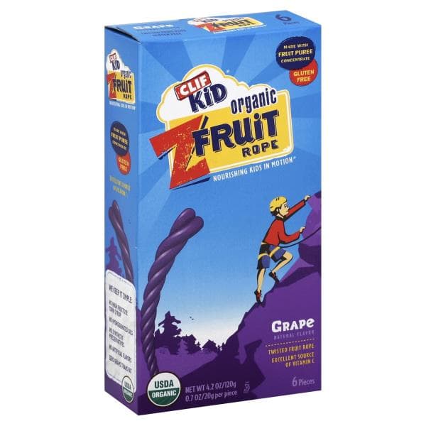 Clif Kid Z Fruit Rope, Organic, Grape