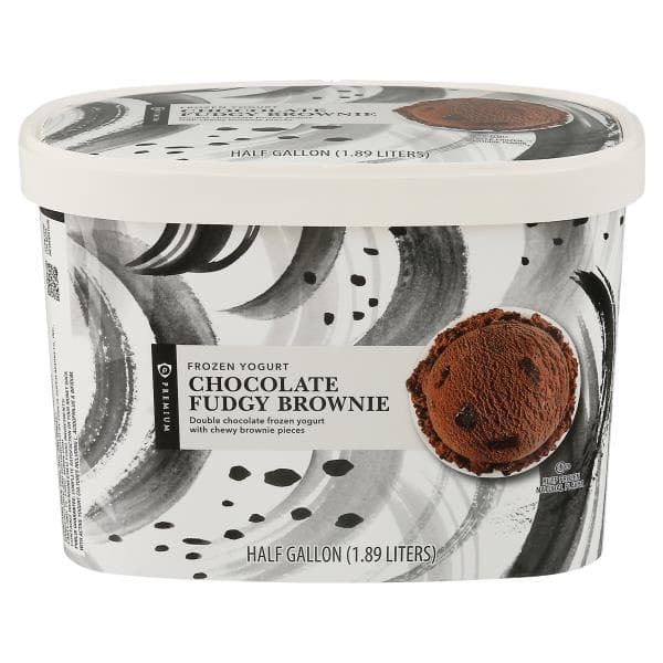 Publix Premium  Yogurt, Chocolate Fudgy Brownie