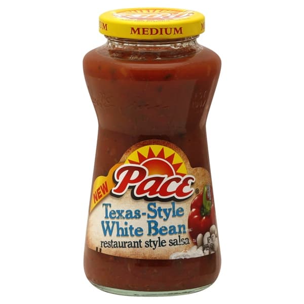 Pace Salsa, Restaurant Style, Texas-Style White Bean, Medium