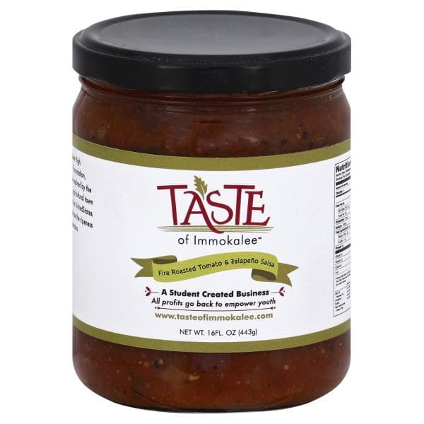 Taste Of Immokalee Salsa, Fire Roasted Tomato & Jalapeno