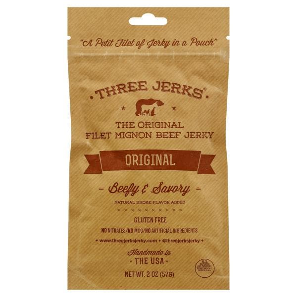Three Jerks Beef Jerky, Original