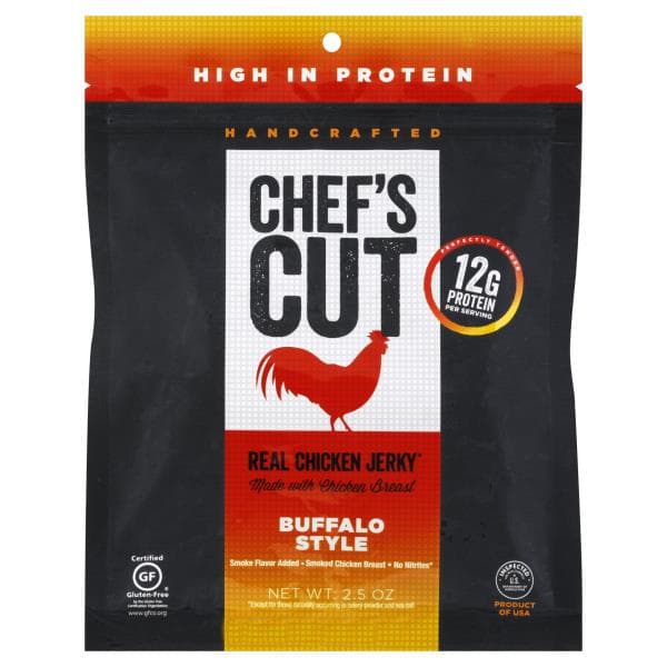 Chefs Cut Jerky, Real Chicken, Buffalo Style