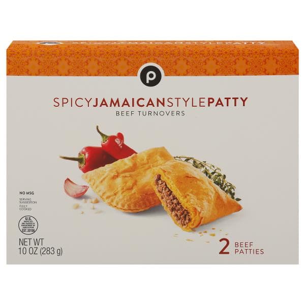 Publix Beef Turnover, Spicy, Jamaican Style Patty